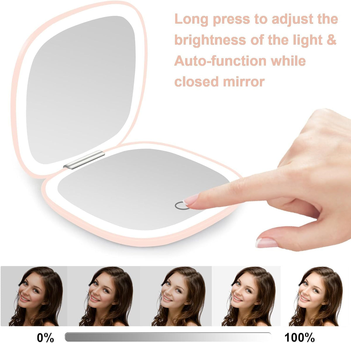 Compact Makeup Mirror LED