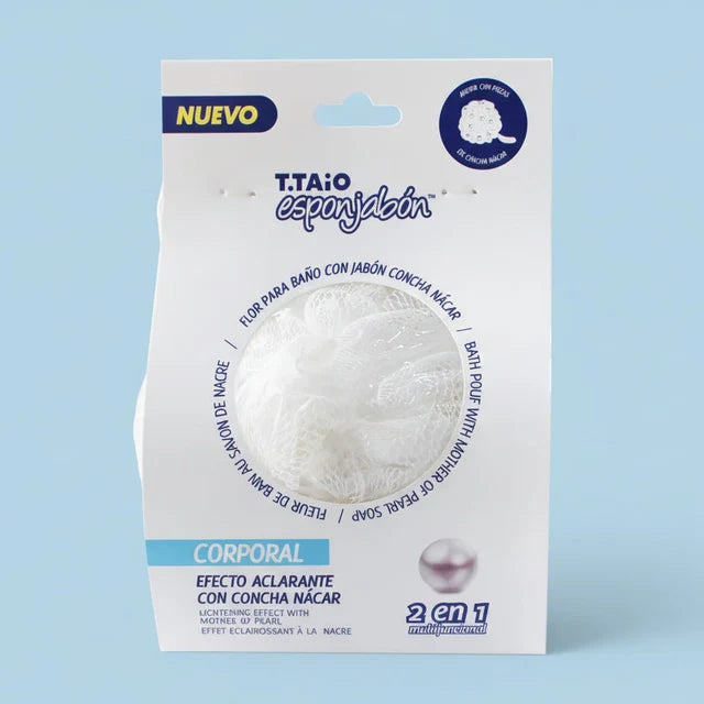 Esponjabon Bath Pouf + Soap Mother of Pearl, Lightening Effect