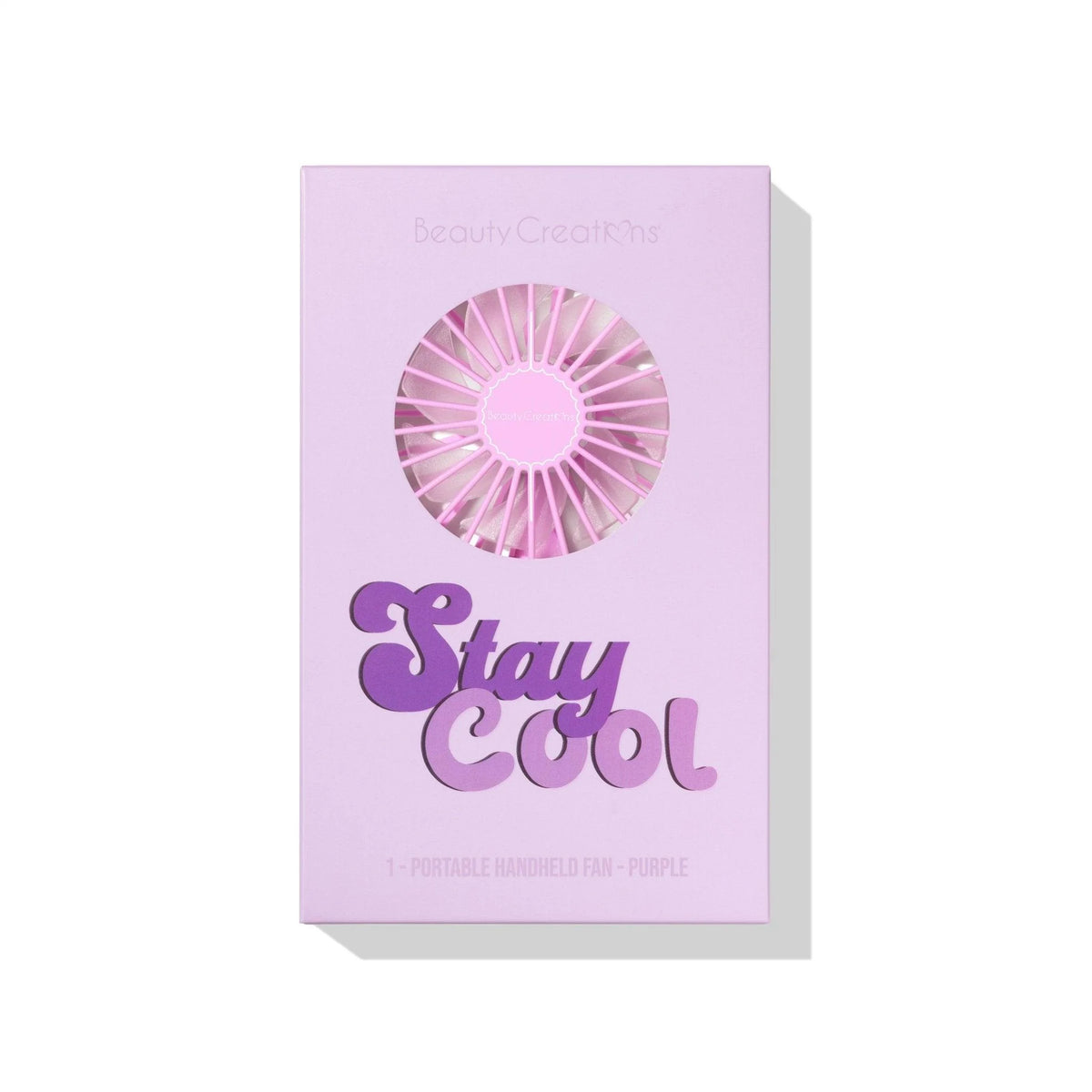 Beauty Creations- Feeling Fresh Handheld Fan -Purple